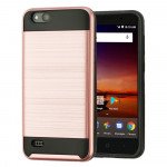 Wholesale ZTE Tempo X N9137 / Avid 4 / Fanfare 3 / Blade Vantage Armor Hybrid Case (Rose Gold)